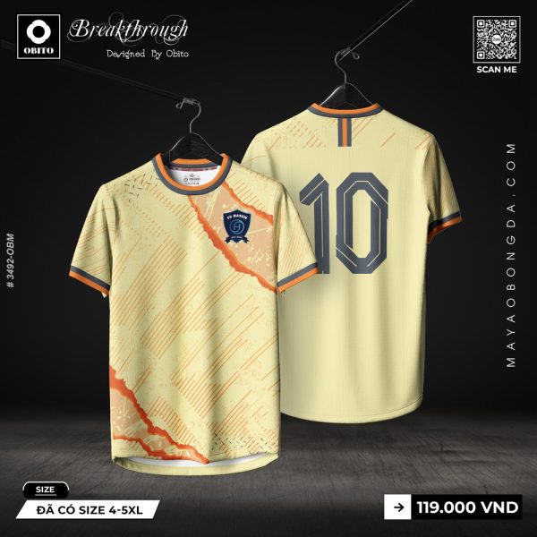 Đỉnh Nóc Mẫu Áo Đấu Màu Kem Thiết Kế Mới Nhất Tại Shop