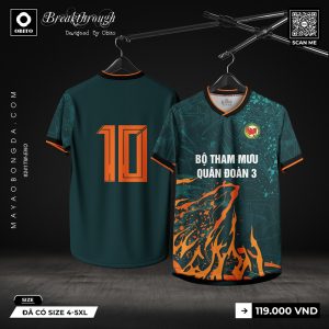 Maket Áo Đá Bóng Bộ Tham Mưu Quân Đoàn 3 - Không Đụng Hàng