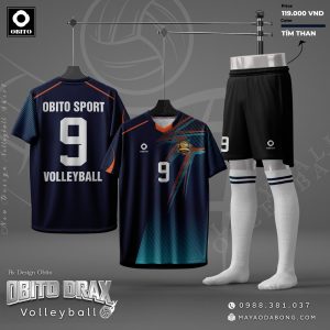 Áo Bóng Chuyền OBITO DRAX Màu Tím Than