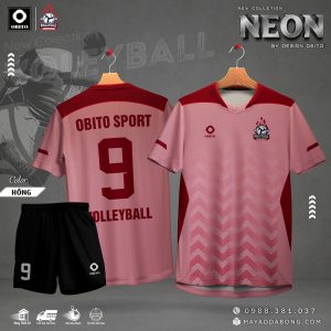Áo Bóng Chuyền Neon Hồng Obito Sport – Cá Tính & Nổi Bật Trên Sân