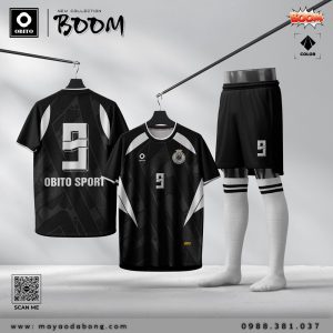 Áo Đấu OBITO SPORT BOOM - Màu Đen Sang Trọng