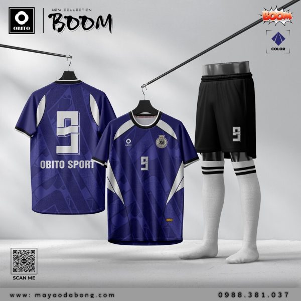 Bộ quần áo đá bóng Obito - BOOM tím than
