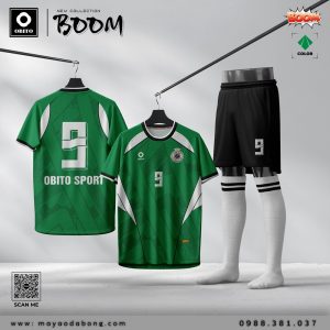 Bộ quần áo thể thao OBITO BOOM màu xanh két