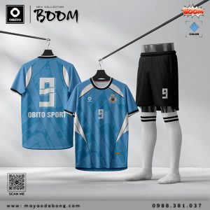 Bộ quần áo thể thao OBITO BOOM xanh da trời – Năng động & thoáng mát