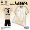 Áo đá bóng OBITO Veera màu vàng kem thiết kế hiện đại