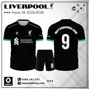 Áo Bóng Đá Liverpool Sân Khách 2025 - Màu Đen Cá Tính