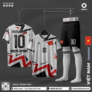 Việt Nam Training Trắng - Bộ Quần Áo Đá Bóng Obito Sport