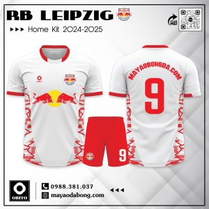 Áo Đá Banh RB Leipzig Sân Nhà 2024-2025 Trắng Tinh Khôi