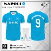 Áo Đá Banh CLB Napoli Sân Nhà 2025 – Màu Xanh Da Trời