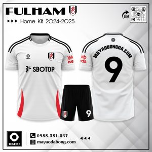 Áo Đá Banh Fulham Sân Nhà 2024-2025 Màu Trắng