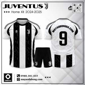 Áo Đấu Juventus Home Kit 2024-2025 Màu Đen Trắng