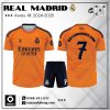 Áo Đấu Real Madrid Sân Khách 2025 - Cam Năng Động