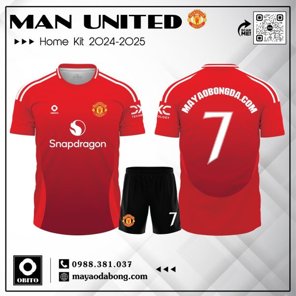 Áo Manchester United Sân Nhà 2024/25 - Đỏ Truyền Thống