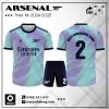 Áo Đấu Arsenal Third Kit 2024-2025 Màu Xanh Mint