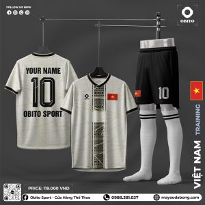 Áo Đội Tuyển Việt Nam Trắng Ngà - Họa Tiết Văn Hóa Truyền Thống