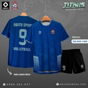 Áo Bóng Chuyền OBITO - Xanh Bích Năng Động