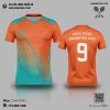 Áo Cầu Lông Thiết Kế Cam Xanh OBITO SPORT