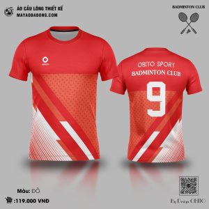 Áo Cầu Lông Đỏ Năng Động - Mã 56