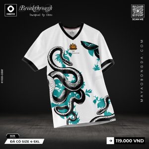 Áo Bóng Đá OBITO Breakthrough Xanh Rêu Họa Tiết Rắn