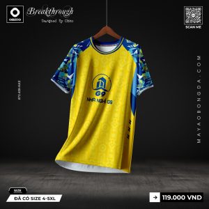 Áo Bóng Đá Thiết Kế Vàng Rực Navy