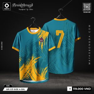 Áo bóng đá Breakthrough xanh cyan từ OBITO