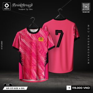 Áo Bóng Đá Thiết Kế Hồng Neon - Mã #147 ENIO