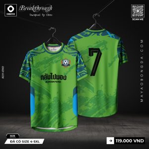 Áo Bóng Đá Thiết Kế Breakthrough Màu Xanh Lá Neon