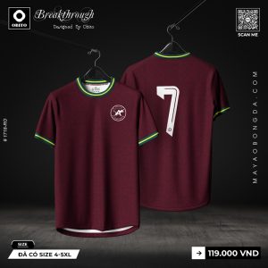 Áo bóng đá Obito #1718-RO màu Đỏ Rượu Vang – Cá tính bứt phá