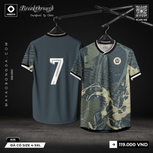 Áo Bóng Đá Obito Breakthrough Màu Xám Xanh - Thiết Kế Cá Tính, Đột Phá