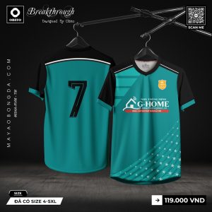 Áo Bóng Đá Breakthrough Xanh Ngọc Lam – Thiết Kế OBITO