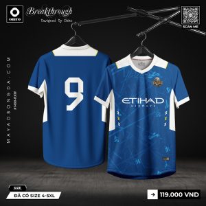 Áo Bóng Đá Thiết Kế Màu Xanh Dương Năng Động – Mã TK2-52