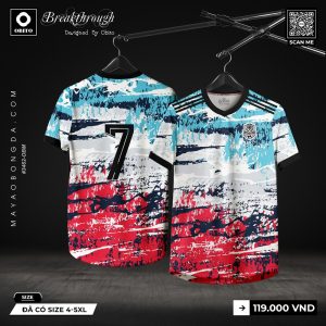Áo Bóng Đá Obito Breakthrough Đỏ Xanh – Năng Lượng & Tinh Thần Bứt Phá