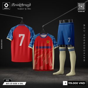 Đồng Phục Bóng Đá FC WARRIORS Đỏ Tươi - Obito Thiết Kế Cá Tính