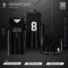 Áo Bóng Rổ Đen Trắng NBA NETS Số 8 Size Đại 4XL-5XL