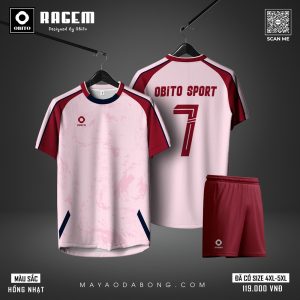 Áo bóng đá OBITO SPORT – RAGEM Hồng Nhạt