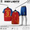 Áo bóng đá Obito Highlights Đỏ - Thiết kế nổi bật, chất liệu thoáng khí