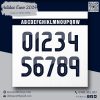 Font số Adidas Euro 2024 màu xanh đen trắng - Thiết kế OBITO SPORT
