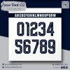 Font Số Enzo 02 – Xanh Navy Nổi Bật Dành Cho Áo Thể Thao