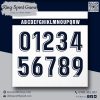 Font Số King Sport Game - Đen Trắng Mạnh Mẽ, Dễ Nhìn Trên Sân Cỏ