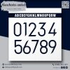 Font Số Manchester United 2021 - Trắng Xanh Đen