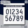 Font số Obito Sport 11 - Màu đen viền trắng hiện đại