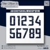 Font Số Obito Sport 16 – Xanh Navy Đậm Cá Tính Cho Áo Thể Thao