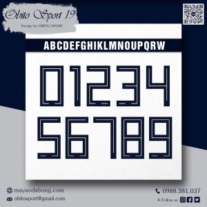 Font Số Obito Sport 19 Xanh Navy – Phông Chữ Thể Thao Đậm Chất Chuyên Nghiệp