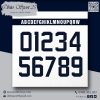 Font Số Obito Sport 25 - Đen/Xanh Đen