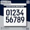 Font Số Spain Euro 2016 - Phiên Bản Màu Đen Trên Nền Trắng
