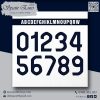 Font Số Áo Spain Euro 2024 - Màu Đen Navy