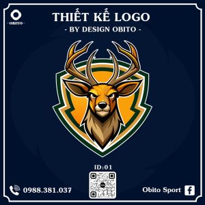 Logo Bóng Đá Màu Cam Vàng – Thiết Kế Chuyên Nghiệp Từ Obito Design
