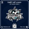 Logo Bóng Đá Màu Xanh Lam Nhạt - Football ID:05