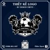 Logo Bóng Đá Gà Chọi Màu Xanh Navy - Thiết Kế ID:06