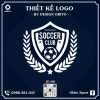 Logo Bóng Đá Xanh Navy - Thiết Kế Khiên Huy Hiệu Đẳng Cấp